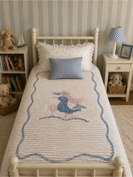 Other - Vintage Child’s Bedspread - Ribbed Chenille - 1950s
